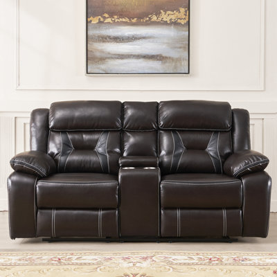 Recliner Chair for Living Room Home Theater Seating Reclining Sofa Lounge with Padded Seat Backrest Row of 2 Loveseat
