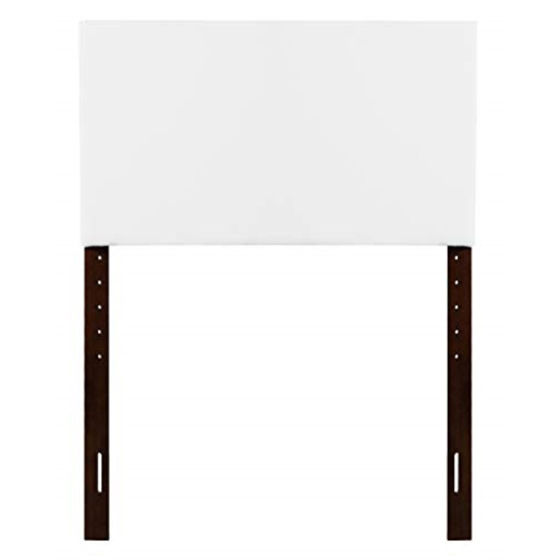 Upholstered Headboard, Twin, White