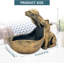 Figurine décorative Hippopotame en résine, pot à bonbons, ensemble de 3-57975579