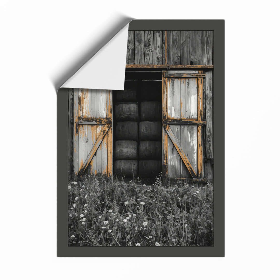 Weathered Barn Passage Rustic Framed Art Print