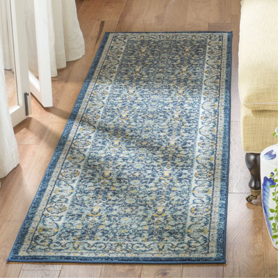 Christa Southwestern Navy/Grey Area Rug
