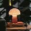 Glass Mushroom Table Lamp, Petite Close Top Jade Stripes-1474287229-1474287202