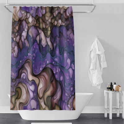 Rideau de douche abstrait