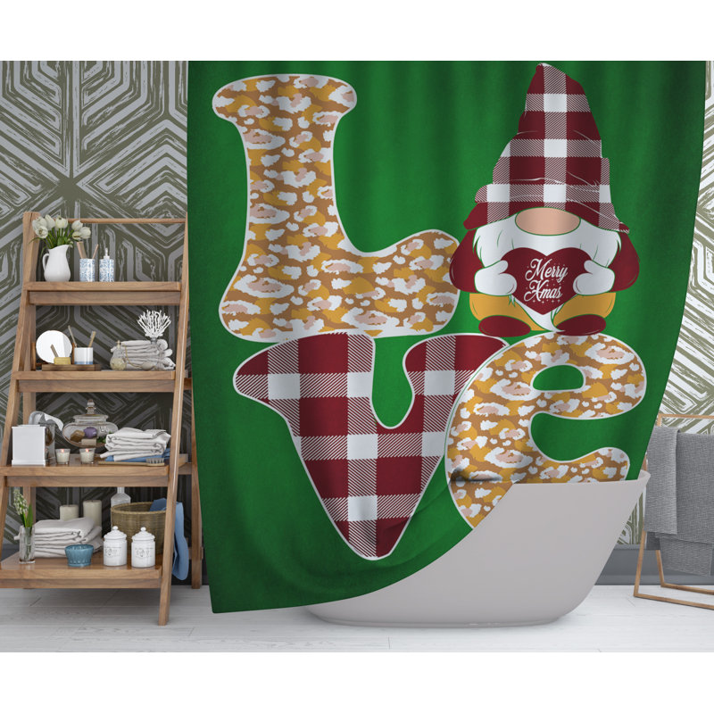 Doresha Abstract Shower Curtain, 72" H x 70" W