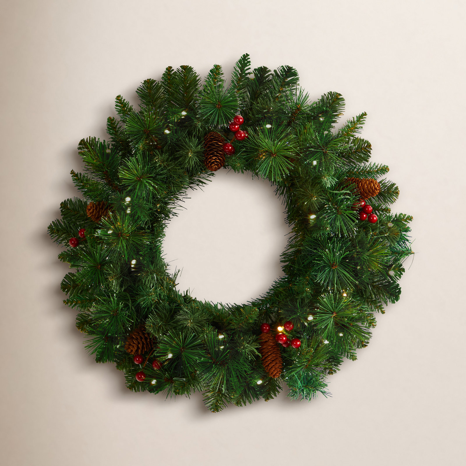 20'' Lighted Wreath