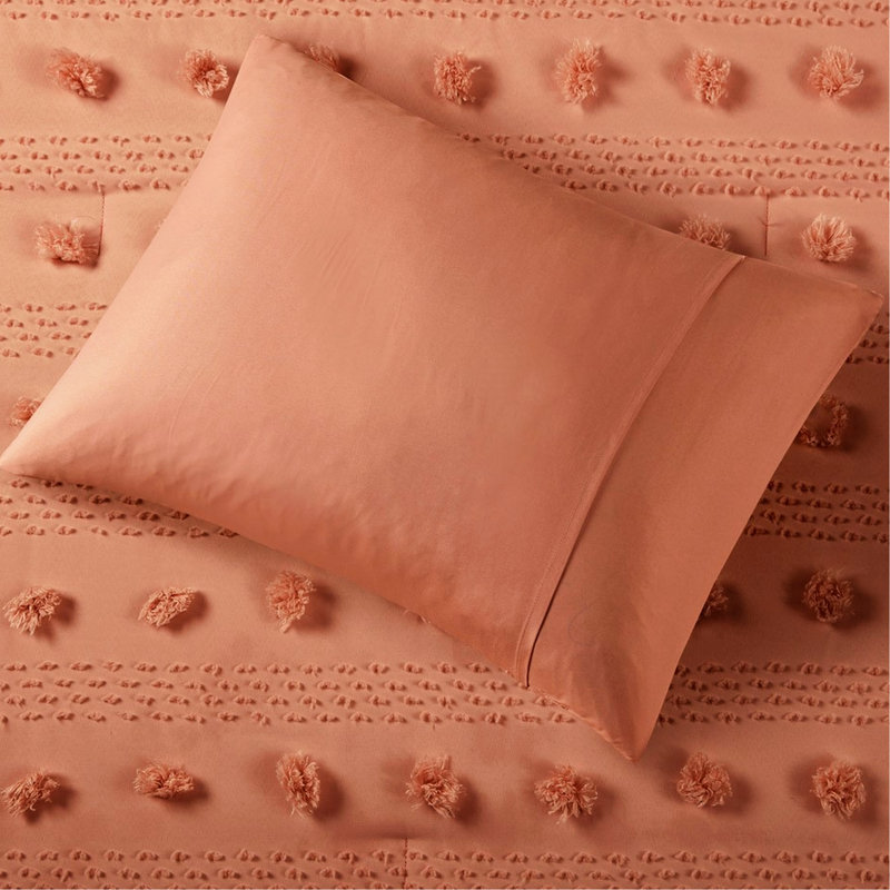 Édredon de luxe très grand / très grand - Bourre de literie en tissu rouille, Rouille