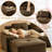  Geier 117.50" U Shaped Couch, Modular Sectional Sofa, 3-Seater Comfy Cloud Couch with Two Movable Ottoman-1162334075