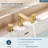 Two-Handle 3-Hole Deck Mount Roman Tub Faucet with 360° Swivel Spout & Rough-in Valve-120139855