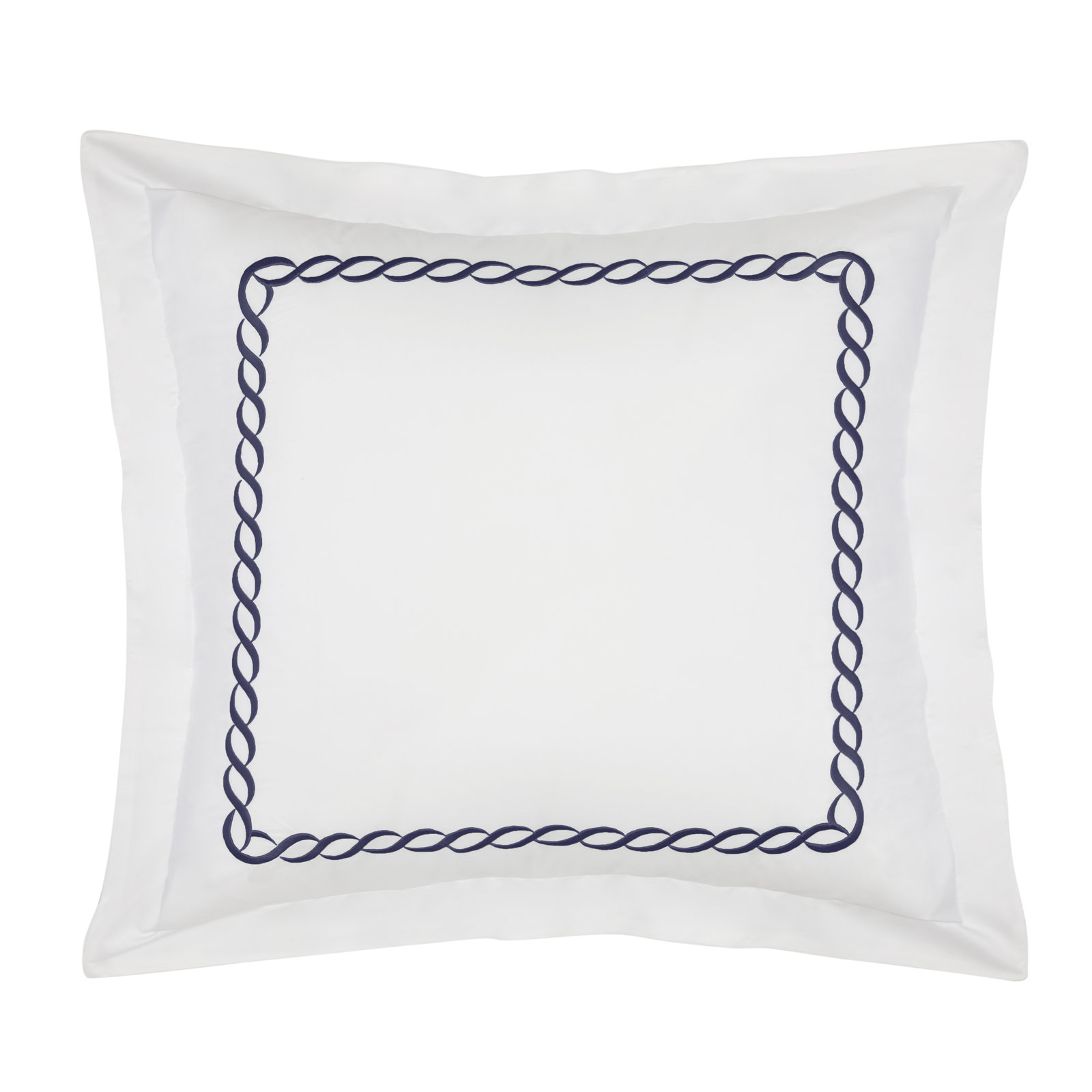 Lisbeth Cotton Blend Shams, Euro, Navy