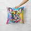 Coussin décoratif French Bulldog Hippie Dawg-1045711344