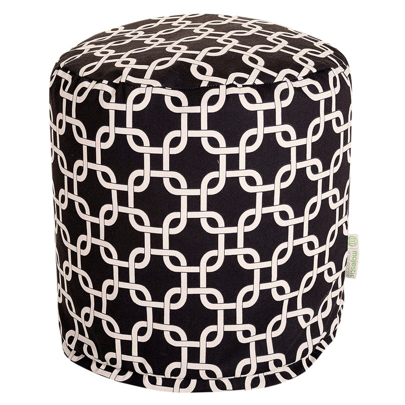 Petit pouf Roysum, Noir