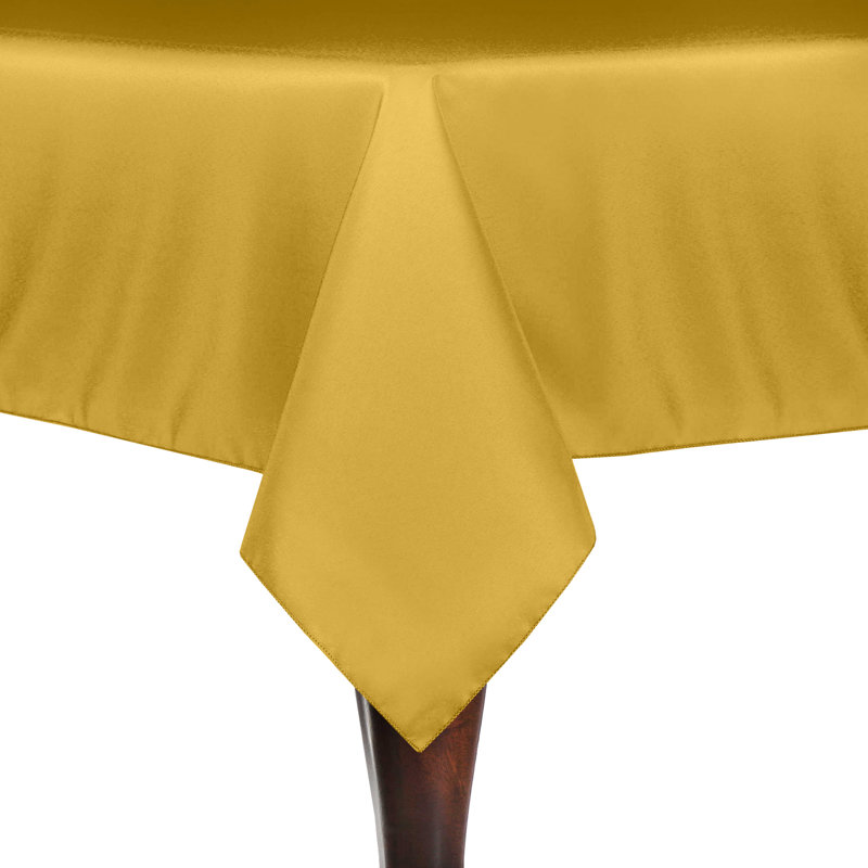 Solid Color Square Tablecloth, 10, 84" x 60", Goldenrod