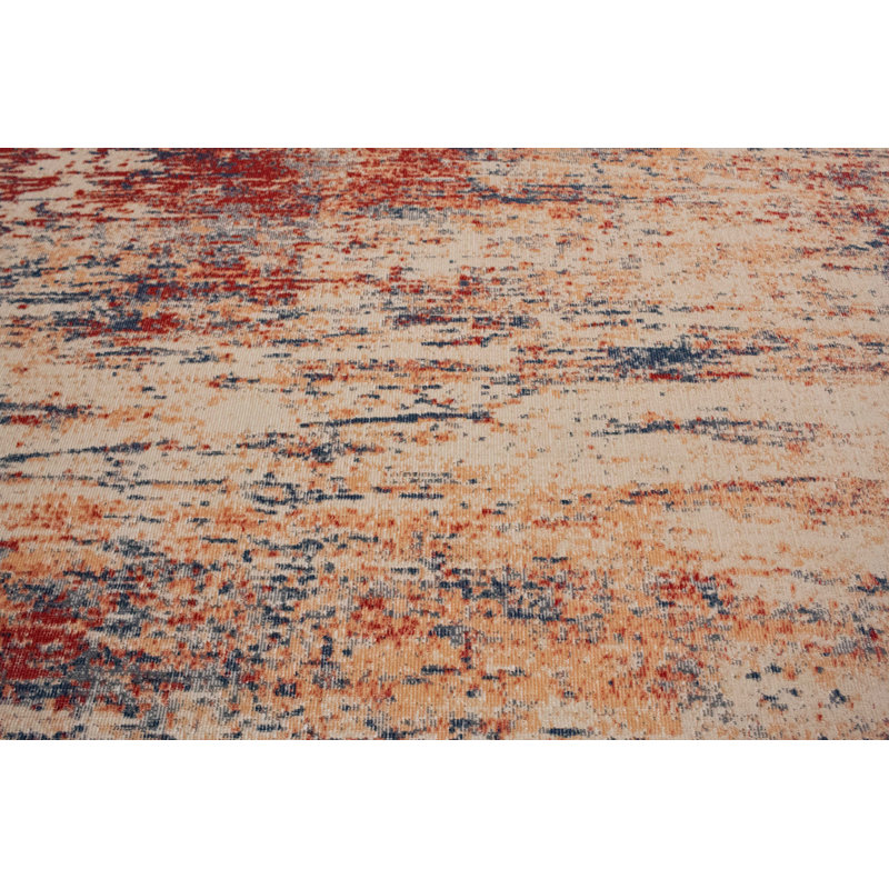 Matney Abstract Indoor Rug, Rectangle 5'3" x 7'6"