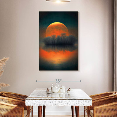 Alvord Moon Behind Island