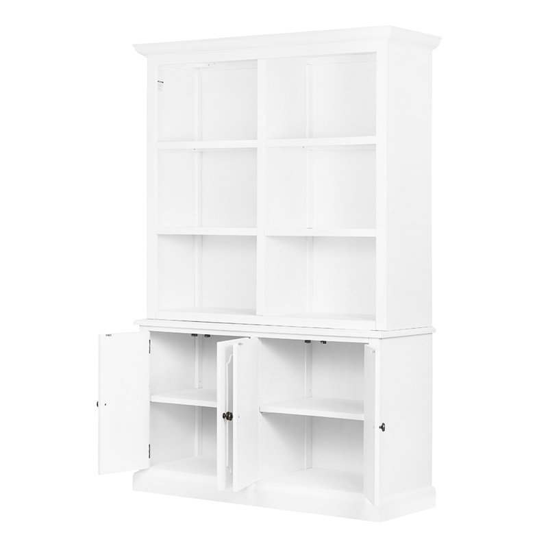 Armoire française de style champêtre français 19,1 x 82,7 x 52,8 po, style décontracté 53 x 19 x 83 po, Blanc