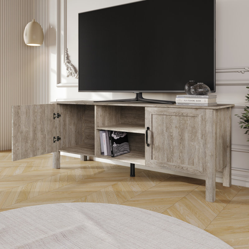 Meuble télé 55 po Topeka, Gris antique