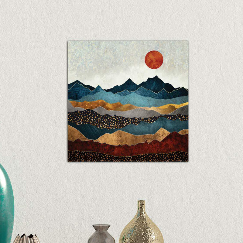 «Amber Dusk» par Spaceécur Designs - reproduction, Toile tendue, H 37 po x l 37 po x P 1,5 po