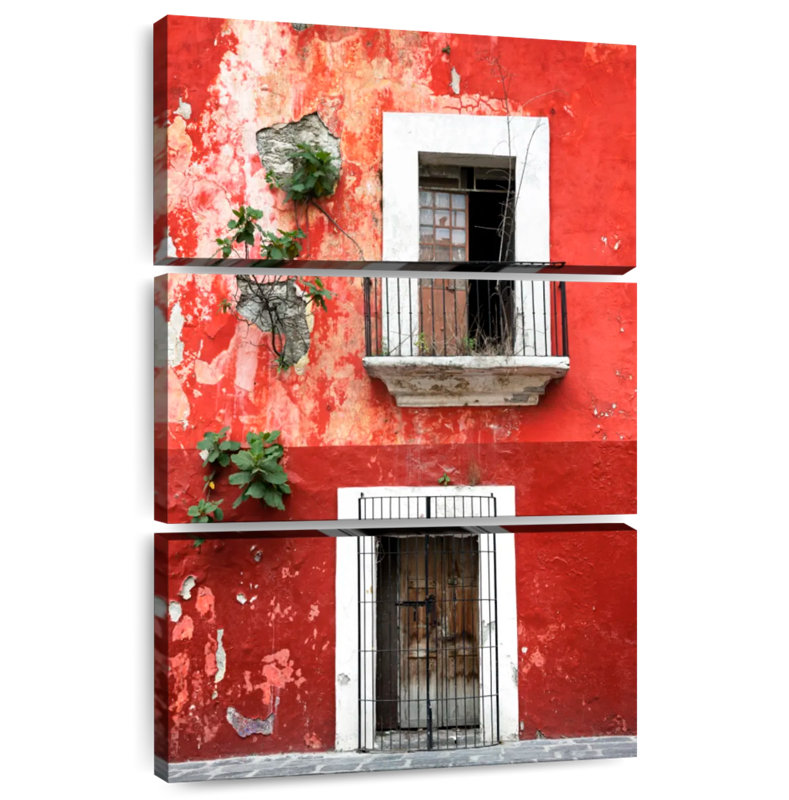 Lilie Red Facade, 45" H x 28" W
