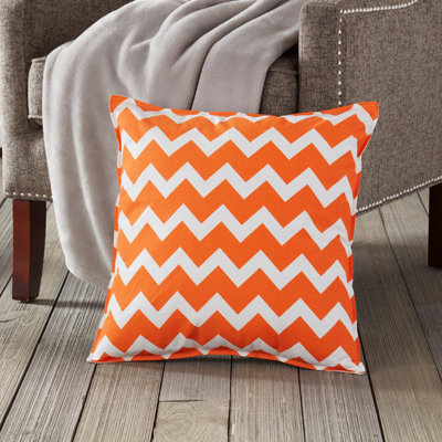  Coussin en coton à chevrons