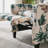 Alida Floral Print Manual Push Back Recliner-1626273291