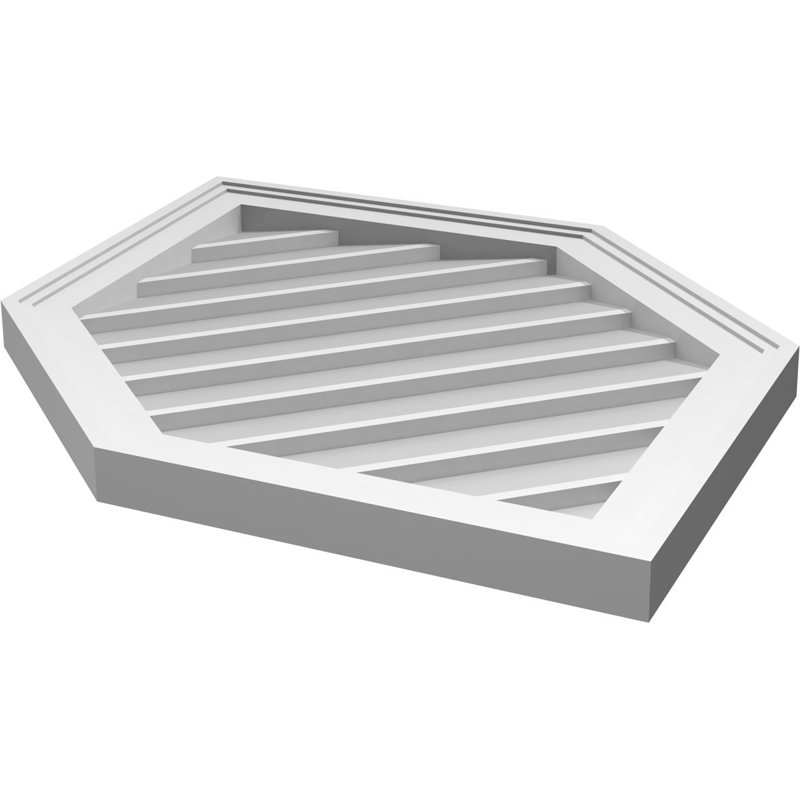 Ventilé vertical à pignon vertical 13/12 po, H 34 po x l 20 po x P 1,5 po