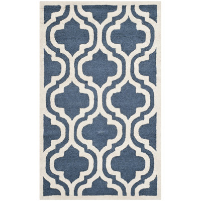 Noble Geometric Wool Hand Woven Area Rug