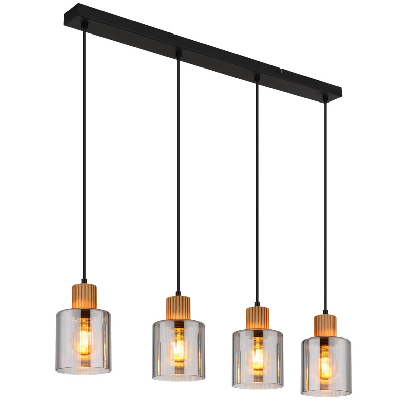 Daneya - Light Matte Black Pendant, 4
