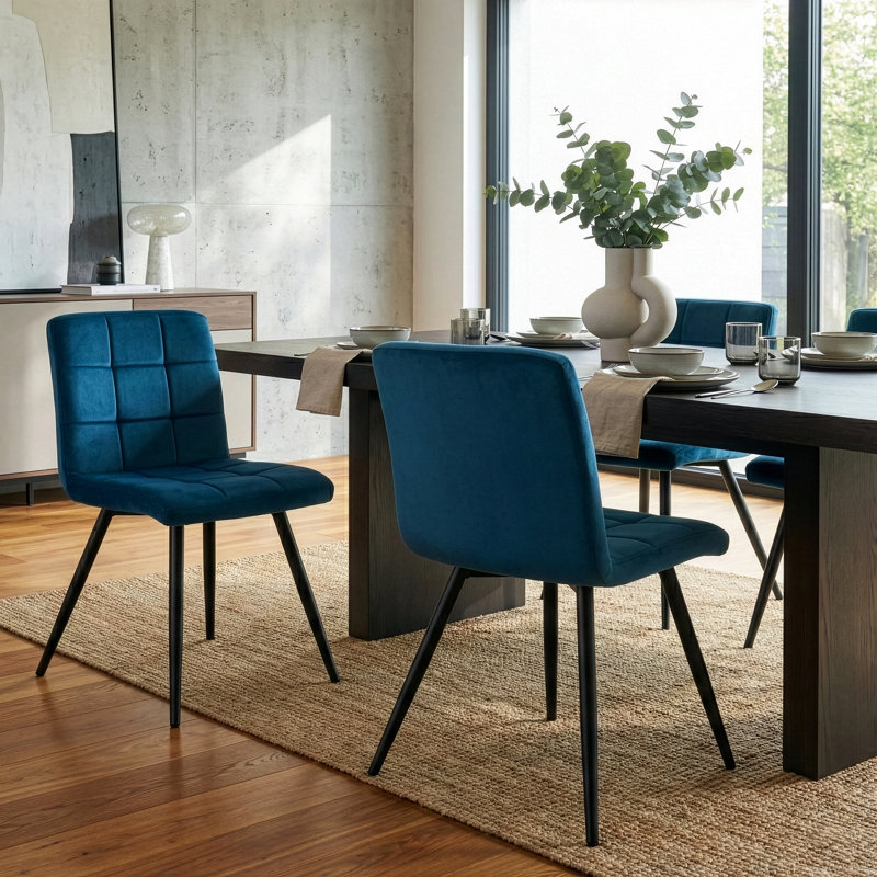 Chaise d'appoint Bolick, Bleu