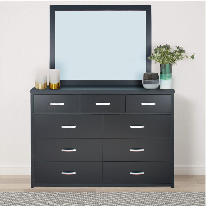 Commode double à 9 tiroirs Knecht Majestic Super Jumbo , Noir