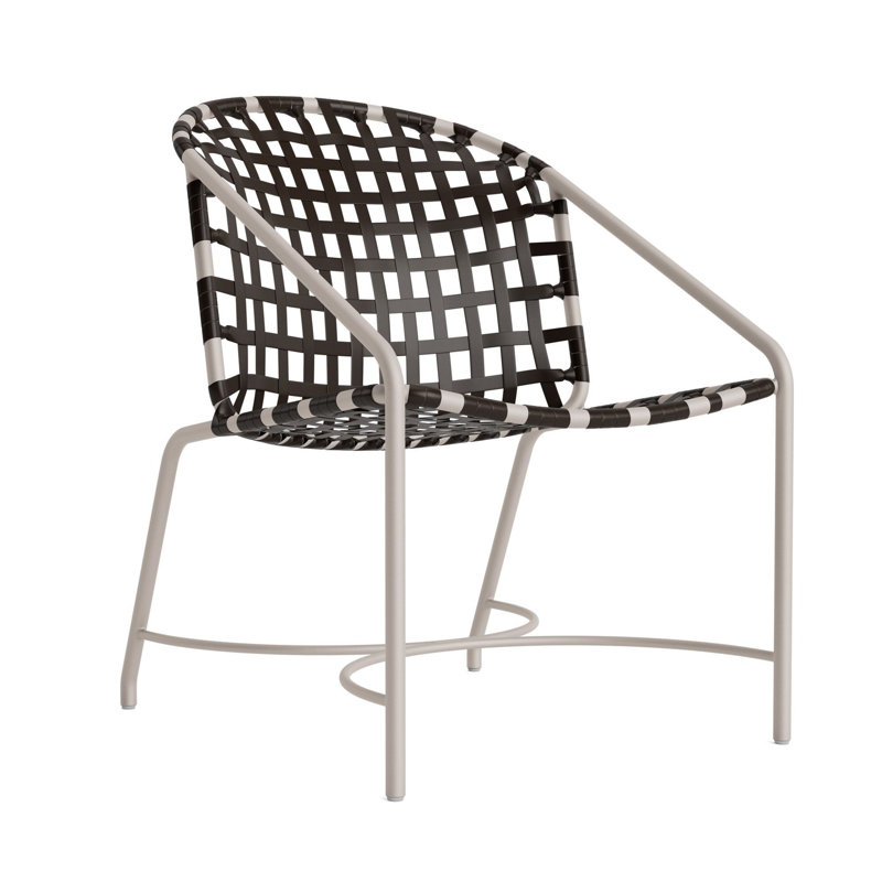 Kantan Outdoor Lounge Chair, Dove Smooth/Coffee