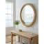 Miroir rond en rotin 31,9 po