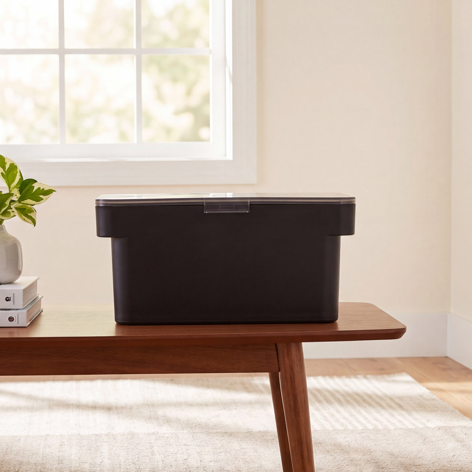 Yamazaki Home Pet Food Container, Black