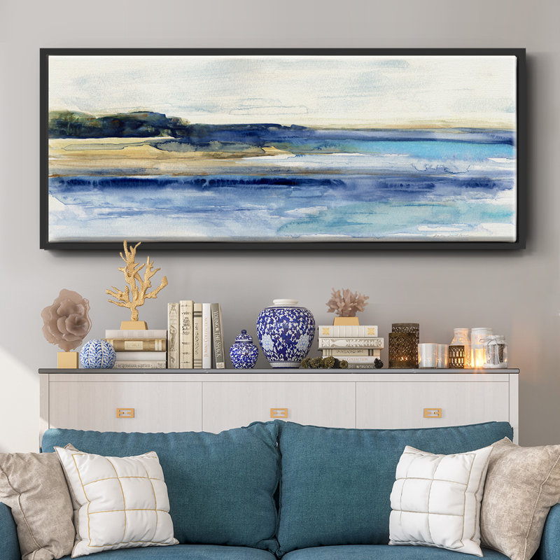 Indigo Bay- Framed Canvas