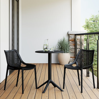 2-Person Outdoor Round Dining Set