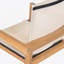 Chaise de salle à manger, ensemble de 2, structure en teck et textile beige
