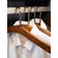 Solid Wood and Brass Clothes Hanger-102830736
