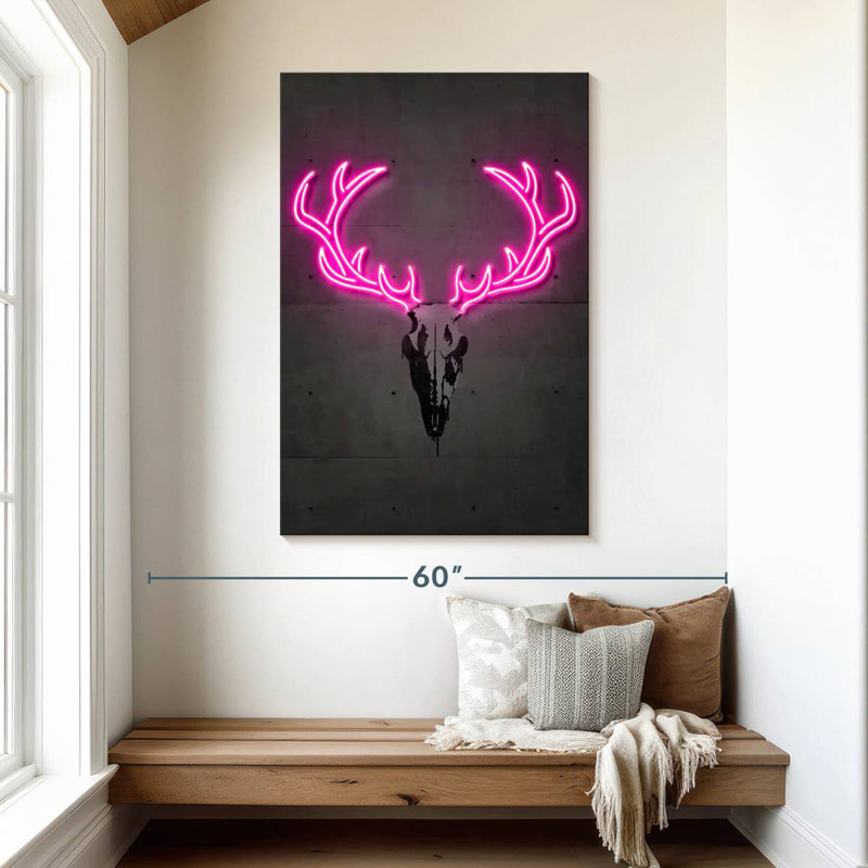 Kerner Deer Skull, 48" H x 32" W