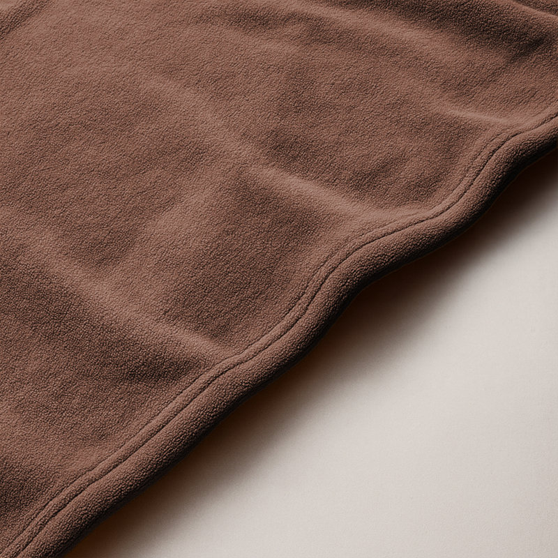 Fairmont Park Solid Color Lightweight, Warm Breathable, Soft Sherpa Fleece Blanket, Kingsize 240cm x 200cm, Coffee