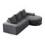 Canapé modulaire Chenille Cloud Curved-1733031643