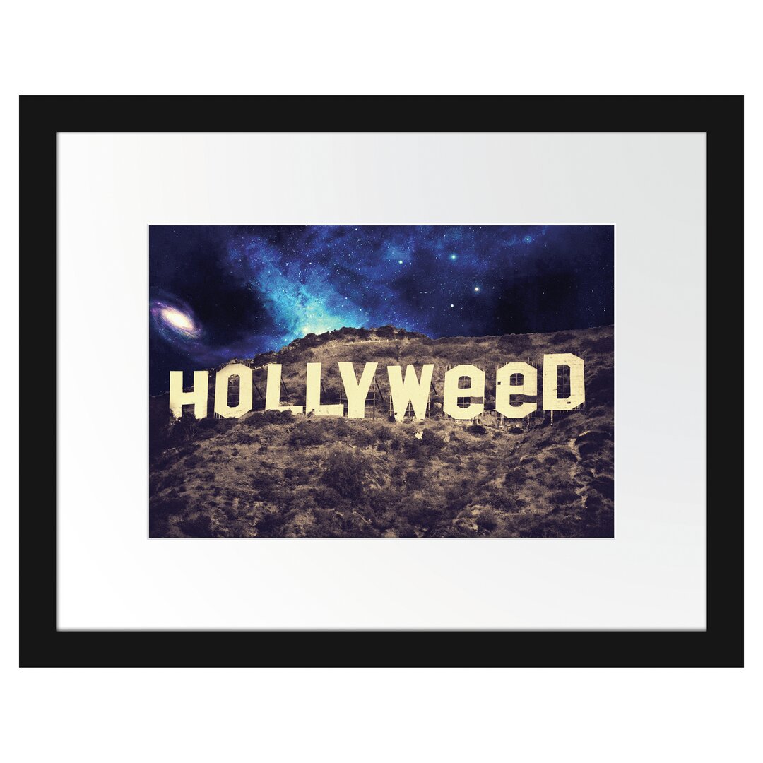 Gerahmtes Poster Hollyweed