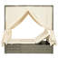 Lit de bronzage réglable 79,9 po avec rideaux U_Style-880187905
