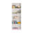 Modern White Bookshelf, 5 Shelves, 23.6 x 66.9 x 9.1 inches | 100% Melamine Coated Particle Board, Thickness: 0.6 inches | Wall-Mountable Design, Stylish & Functional Storage for Home or Office, Solid Color-1811388477-1811388476