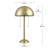 12976 Haydel 21 Inch 2 Light Table Lamp Matte Brass Double Pull Chain