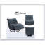 Fauteuil inclinable et oscillant Talmon Shadow Chenille-1467438307