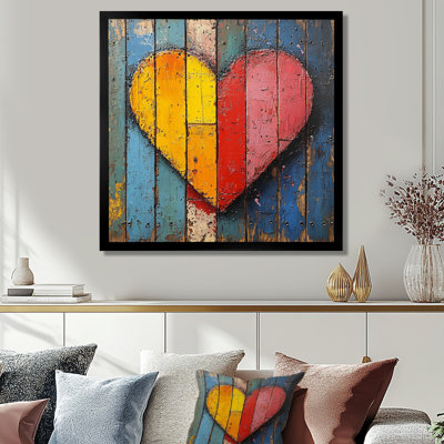 Pop Art Love Heart - Art mural Pop Art