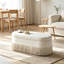 Bancs de rangement ovales modernes rembourrés avec pattes dorées-151237615