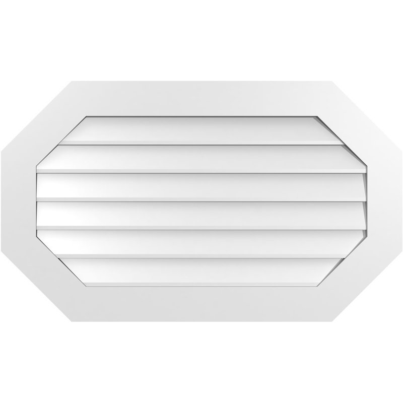 Évent horizontal gondole allongé en surface octogonal Signature, H 24 po x l 40 po x P 1 po