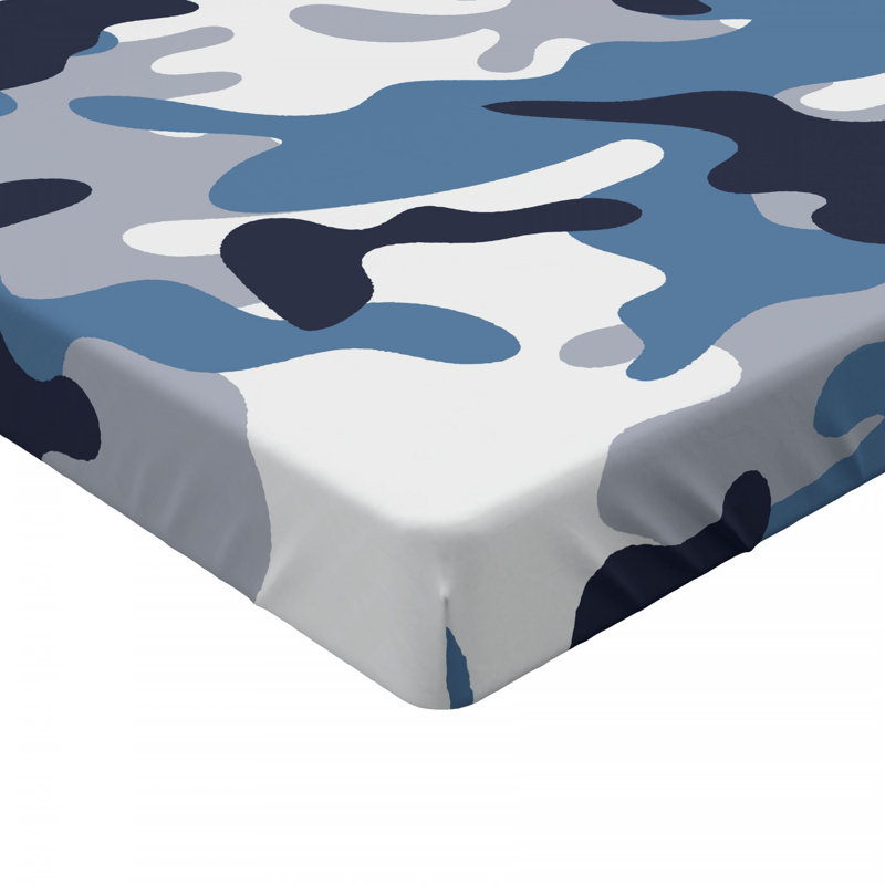 Microfiber Camouflage Fitted Sheet, Full Fitted Sheet