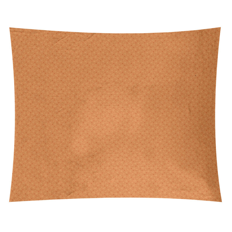Tapisserie murale hexagonale en treillis, H 60,5 po x l 81,5 po, Orange