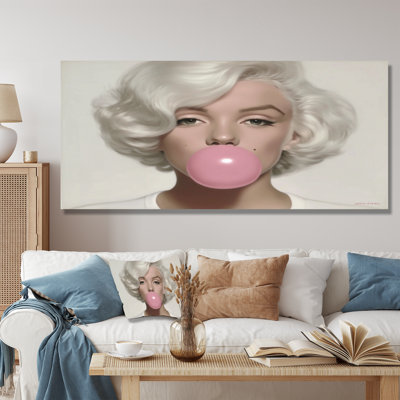 Impression sur toile Marilyn Pop Art Portrait - célébrité